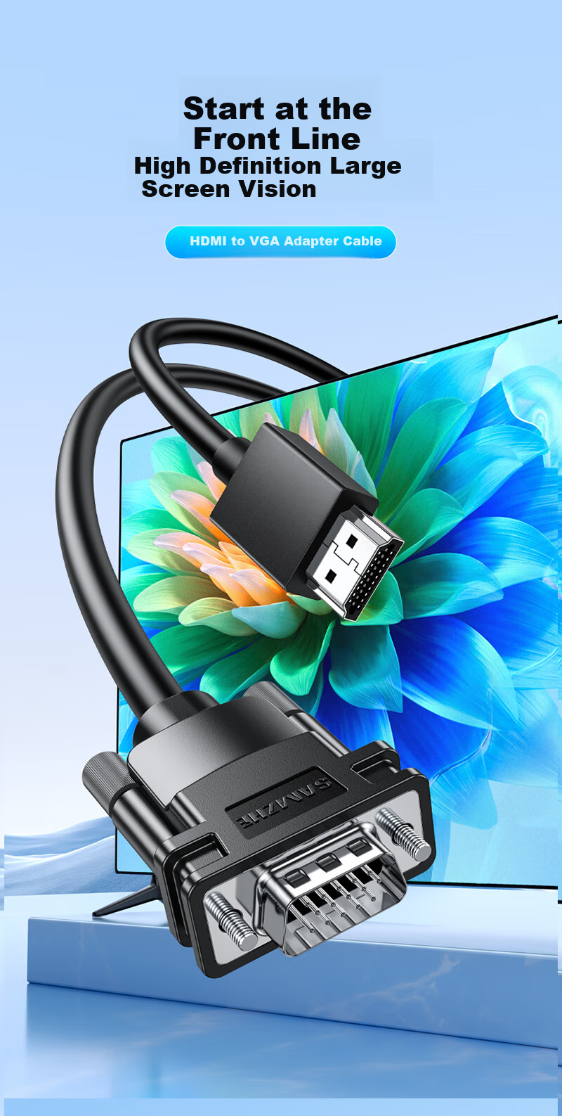 HDMI to VGA кабель-адаптер