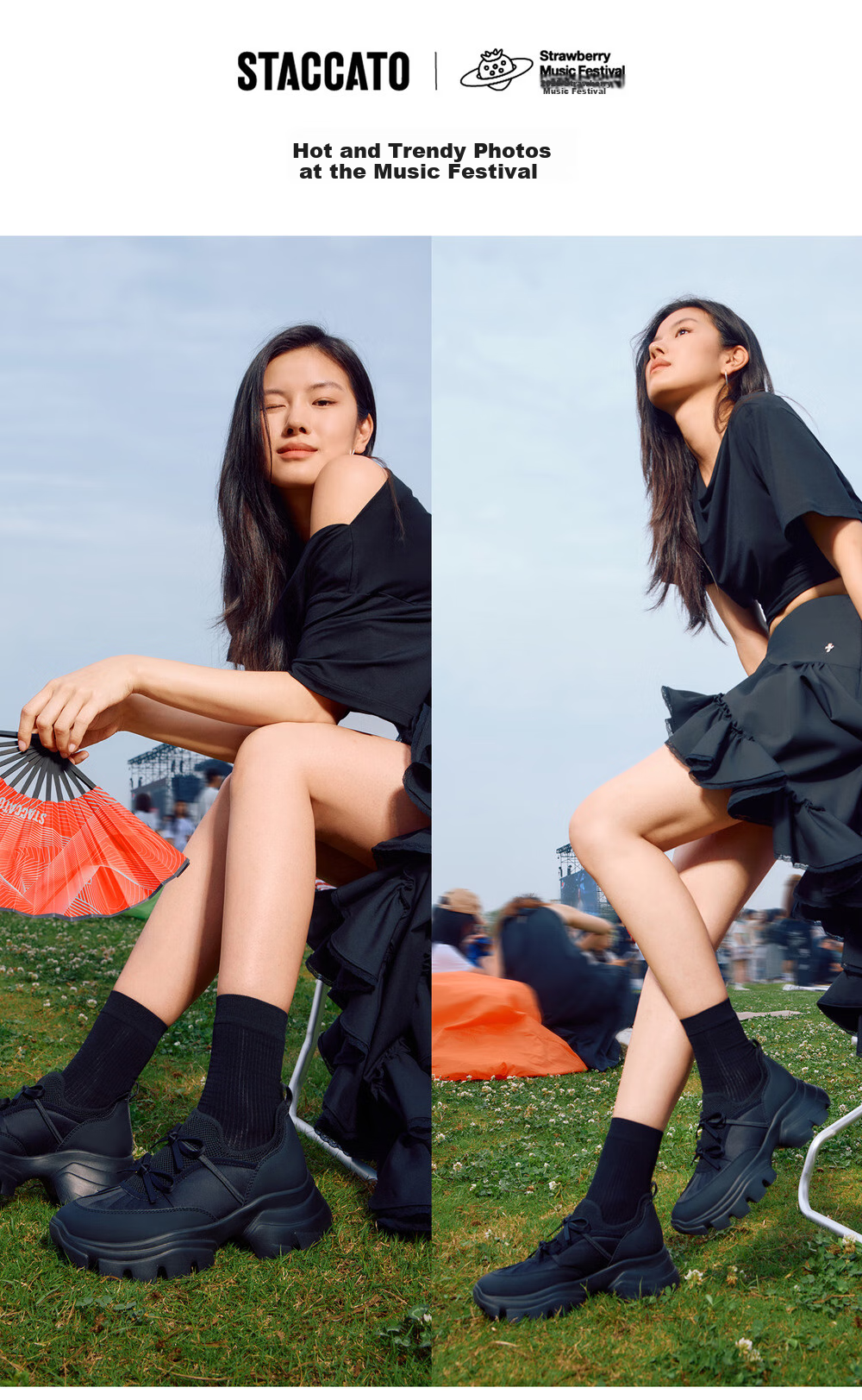 Женские кроссовки STACCATO Yang Mi's Same Style 2026 Spring Butterfly Island Dad Shoes, серебристо-серые, размер 39