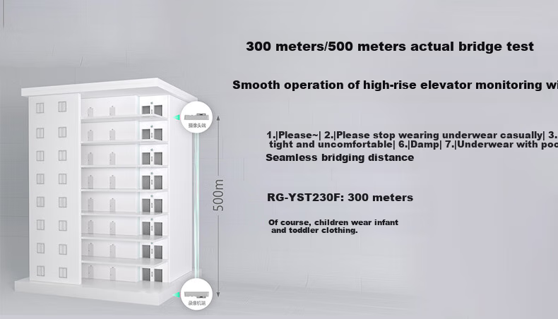 Ruijie RG-YST230F - пара беспроводных мостов для видеонаблюдения, 300 метров, уличного исполнения