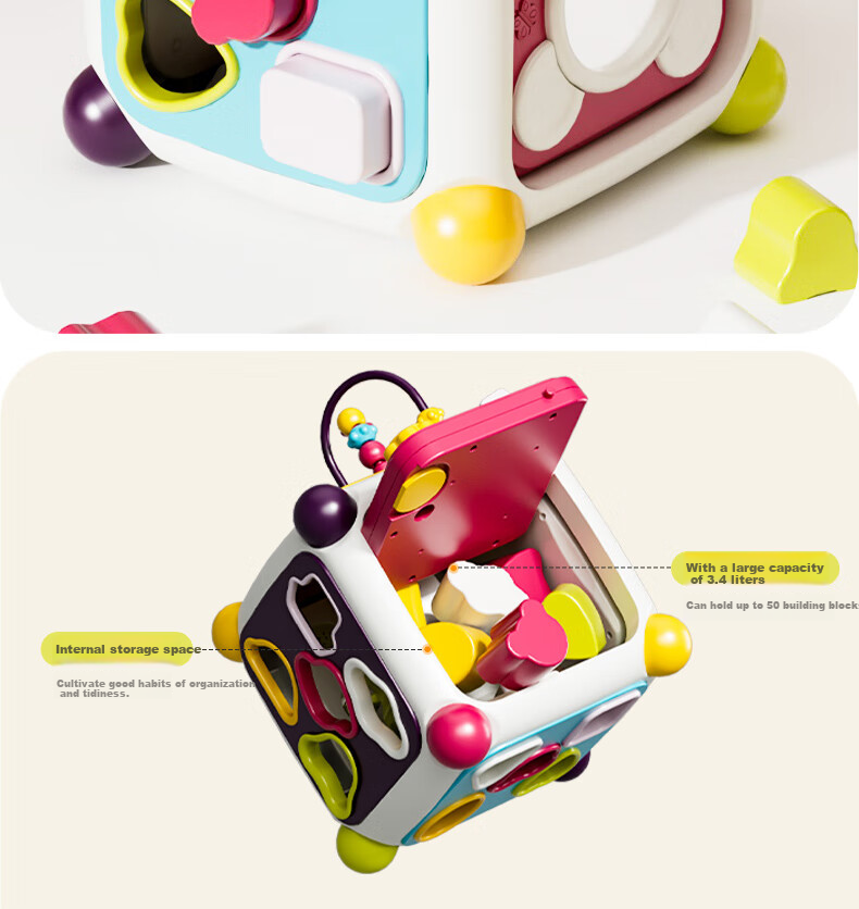 Детский развивающий игровой центр GOODWAY Hexahedron, для детей от 6 месяцев и старше, обучающая игрушка, игровой стол, подарок на день рождения для мальчиков