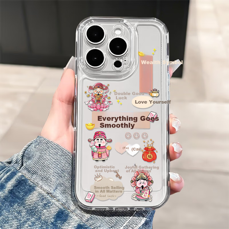 Чехол для телефона Yingkaida для iPhone 13, защита от падения, прозрачный с рисунком, полный охват