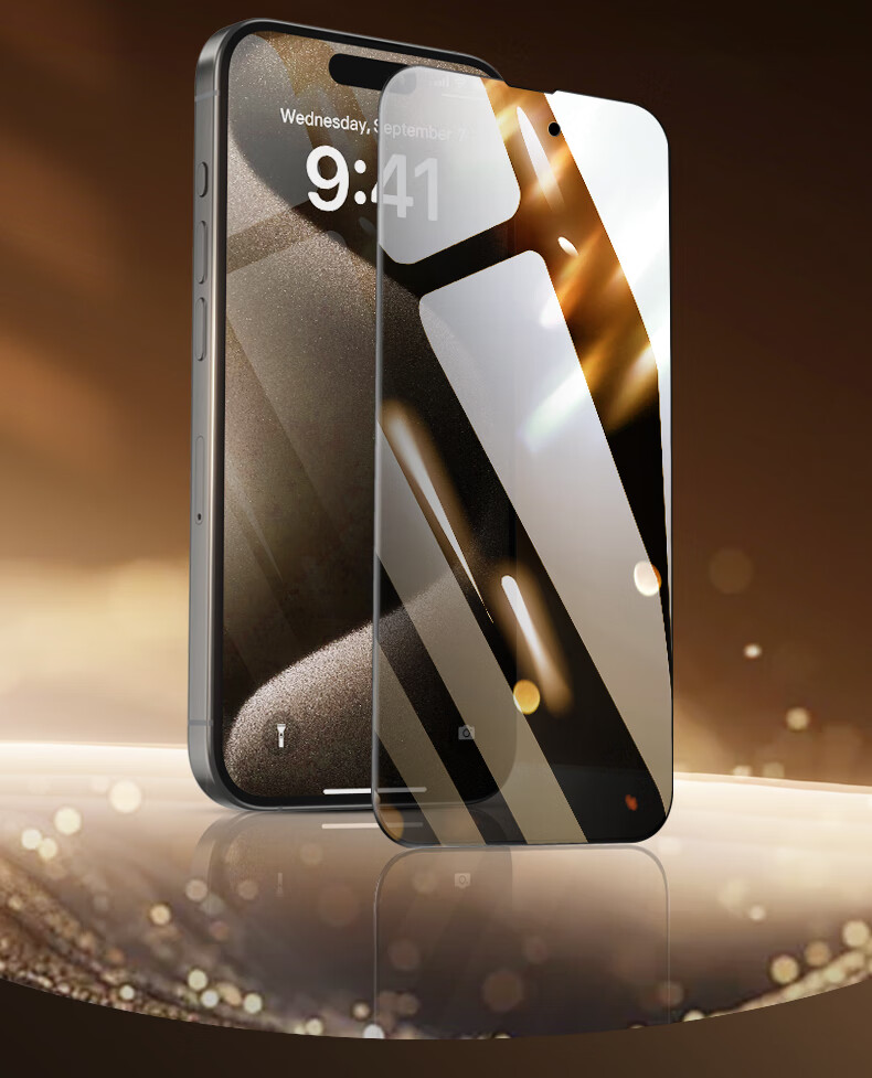 Защитное стекло MOCOLL для Apple iPhone 15 Pro Max, противоударное, антибликовое, полное покрытие экрана, HD Clear