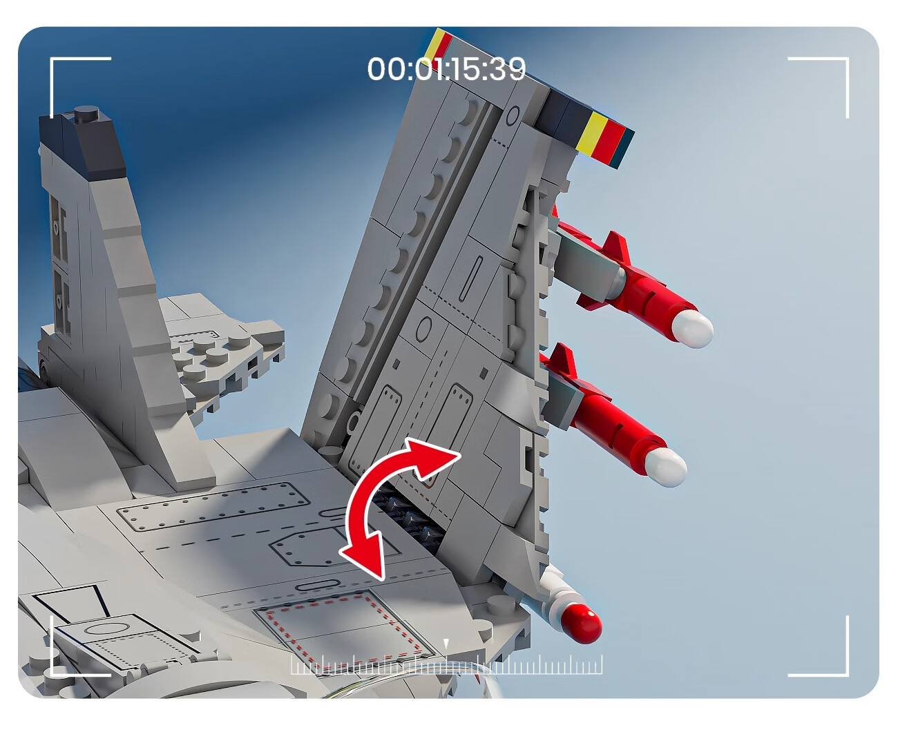 Конструктор BULUQI J-15 Fighter Jet Assembly Building Blocks, LEGO-Style Toy for Boys Aged 6-12, New Year And Birthday Gift
