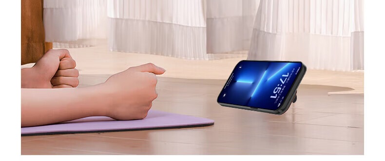 Чехол-накладка Baozou для Apple iPhone 15 Pro Max, черный, с магнитной подставкой