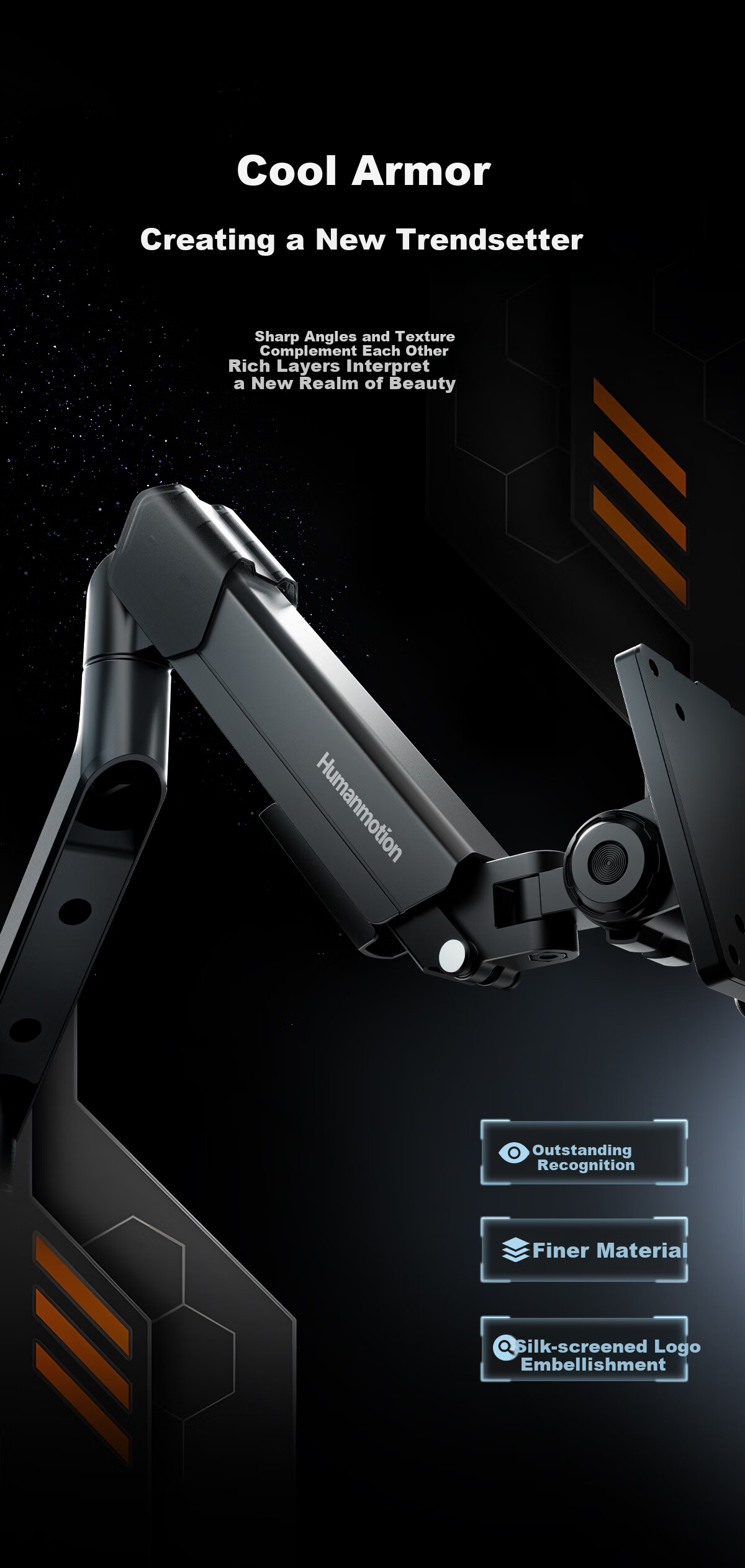 Стойка для монитора Songneng T690S-1B, механический кронштейн, нагрузка до 12 кг, диагональ 17-40 дюймов,VESA 75x75/100x100 мм, черный