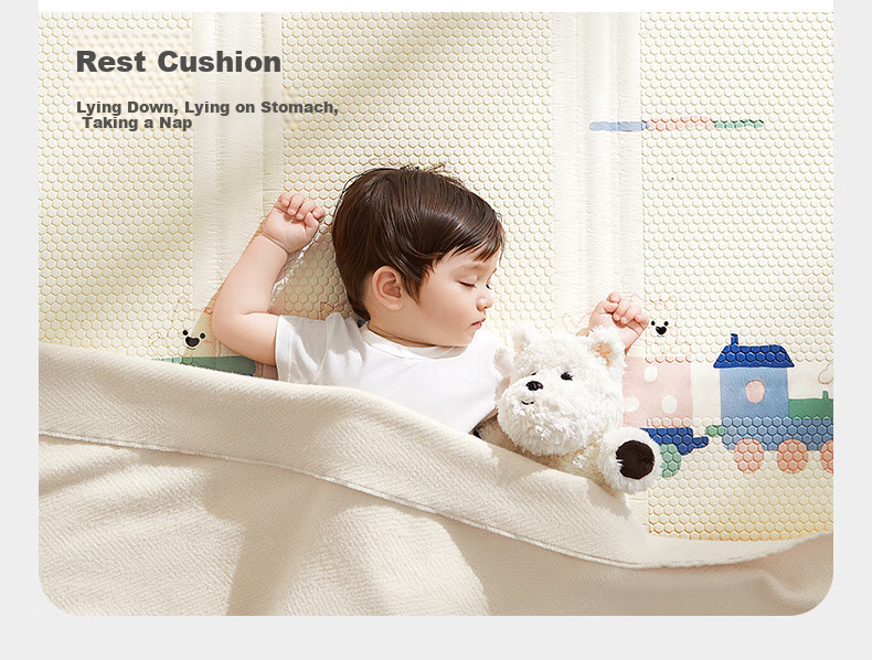 Детский развивающий коврик babycare Kekena Xiaodao 150x180x2 см, антибактериальный, складной