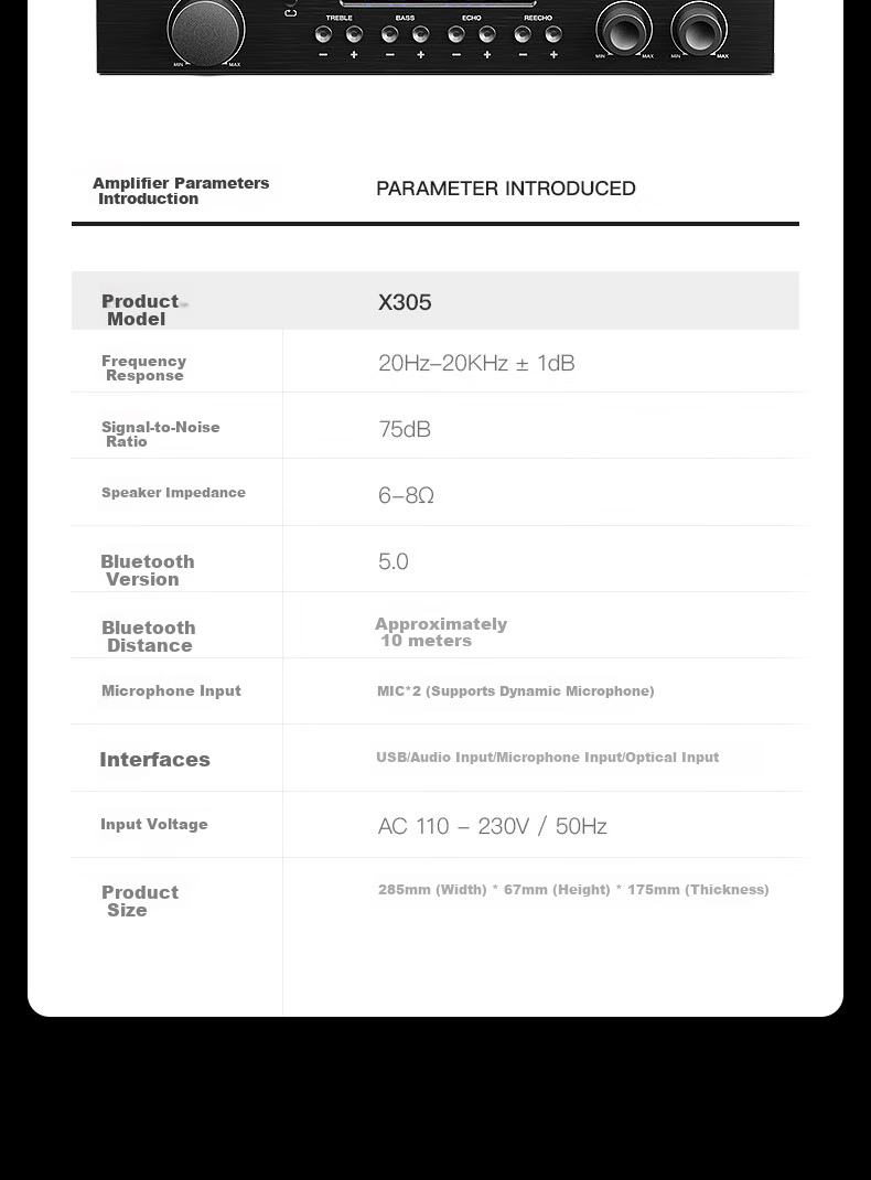 Акустическая система Aiguozhe X306, 3 предмета, беспроводная настенная, для конференц-залов, профессиональное караоке Bluetooth, домашняя сцена, аудиокомплект для танцевальной студии, спортзала и класса, высокая мощность, большой объем