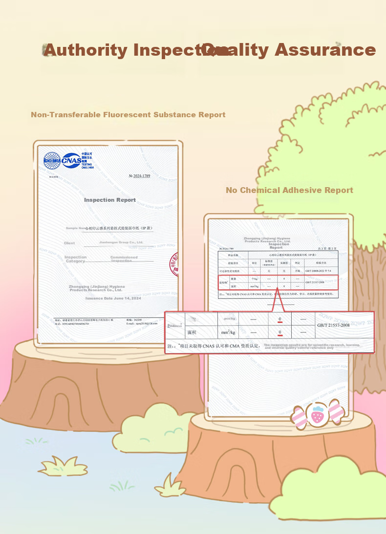 Салфетки для лица Mind Act Upon Mind, 4 слоя, 320 листов, серия Sanrio Family IP