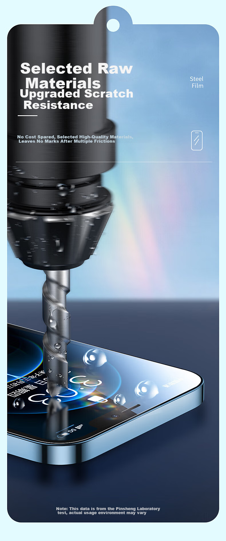 Защитное стекло PISEN для iPhone 12/12 Pro, полноэкранное, HD, защита от царапин и отпечатков пальцев, 2 шт.