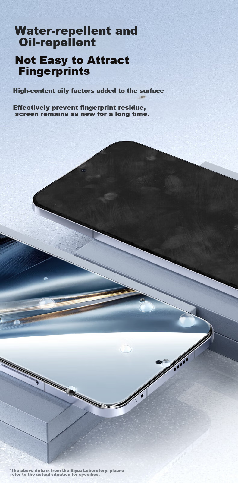 Защитное стекло BIAZE для Honor X70 / Magic 7, полное покрытие, без белых краев, противоударное, чувствительное к отпечаткам пальцев