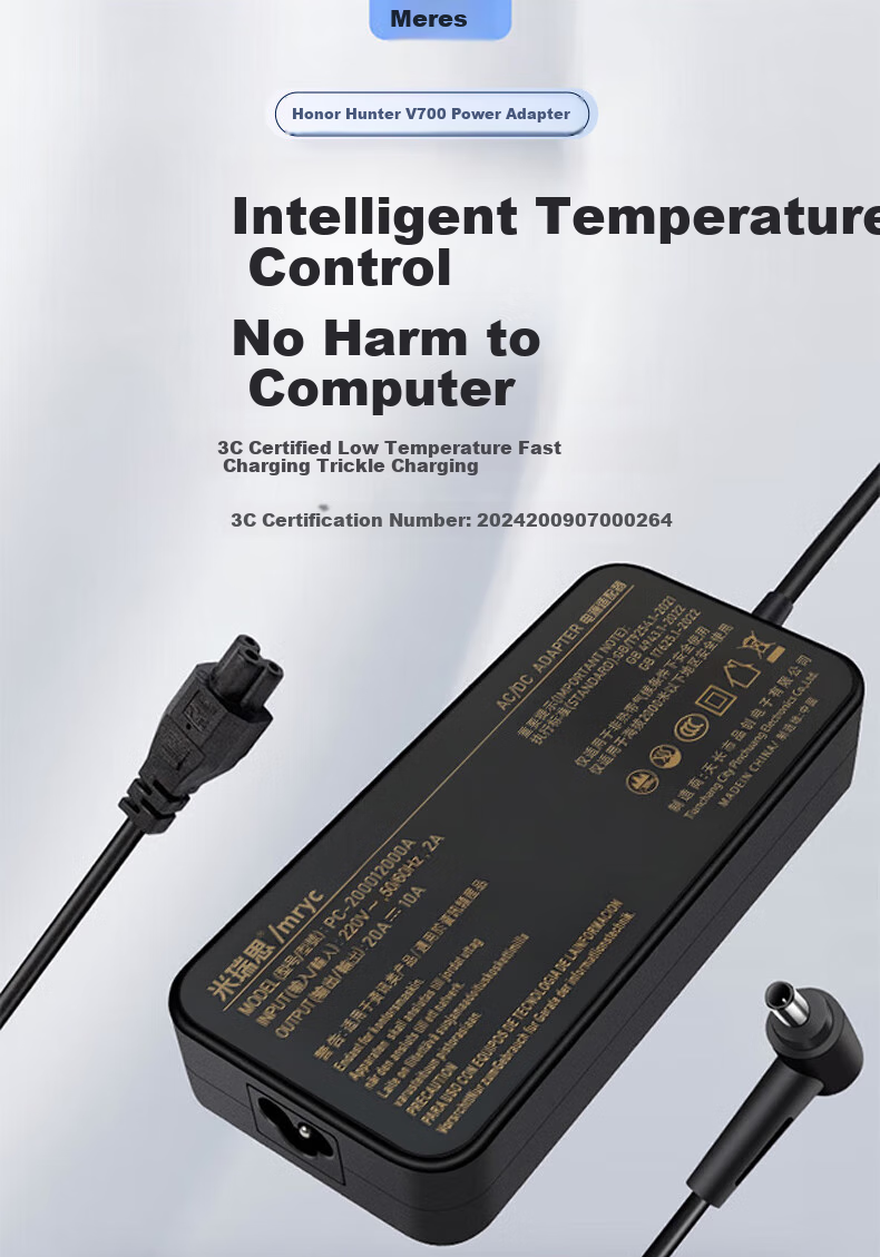 Адаптер питания mryc для ноутбука Huawei Honor Hunter V700, 200W, 20V 10A, 4.5*3.0 мм
