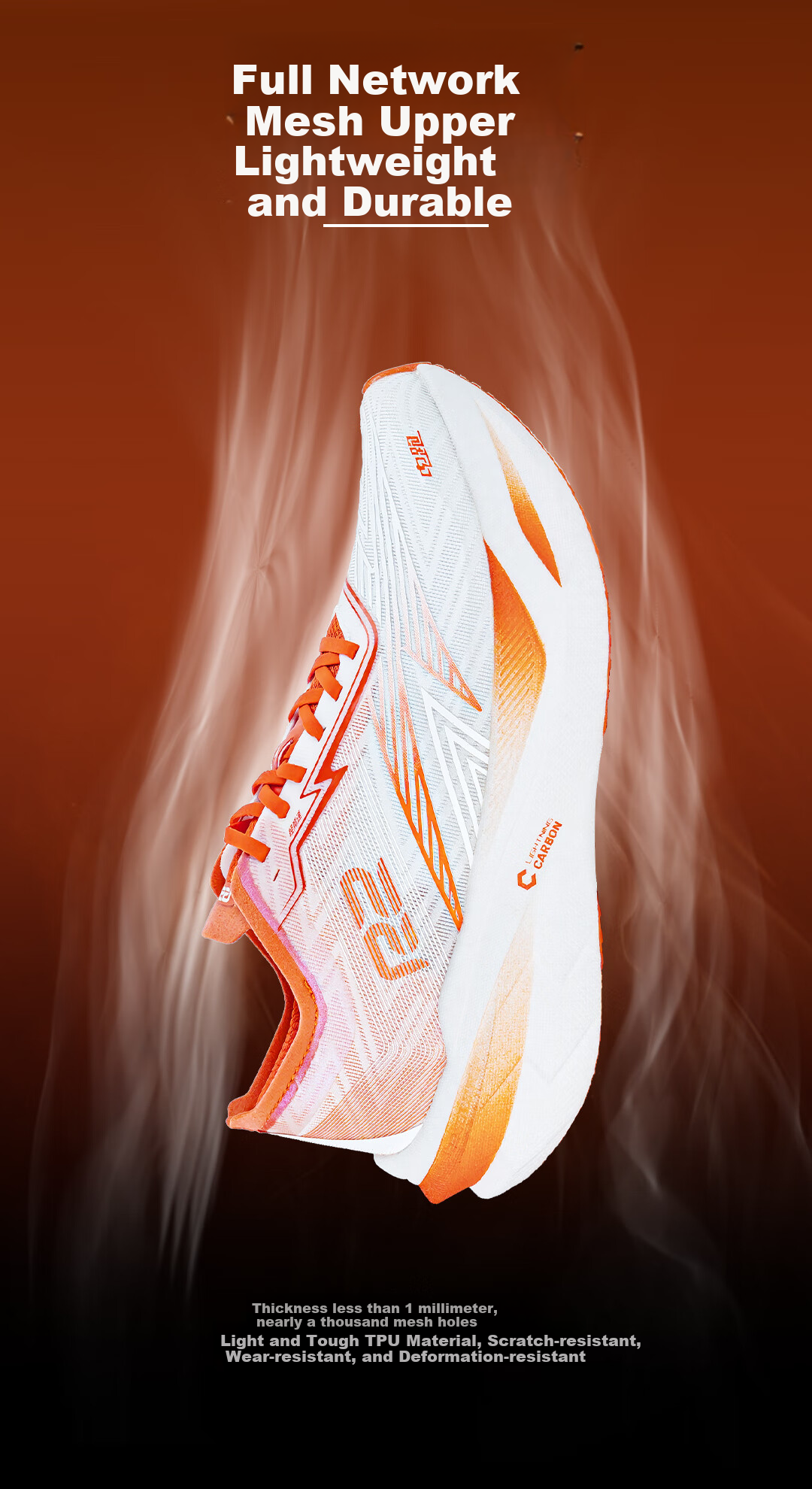 R2 REAL RUN Кроссовки для бега R2 Electric Running 1.0, мужские и женские, с карбоновой пластиной, для марафона, профессиональные, амортизирующие, размер 40, оранжевые