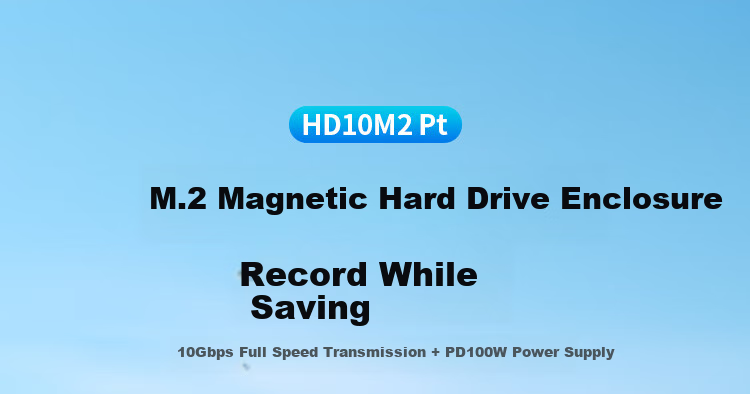 Внешний корпус Netac HD10M2Pt для M.2 NVMe SSD, USB 3.1, 10 Гбит/с, серебристый