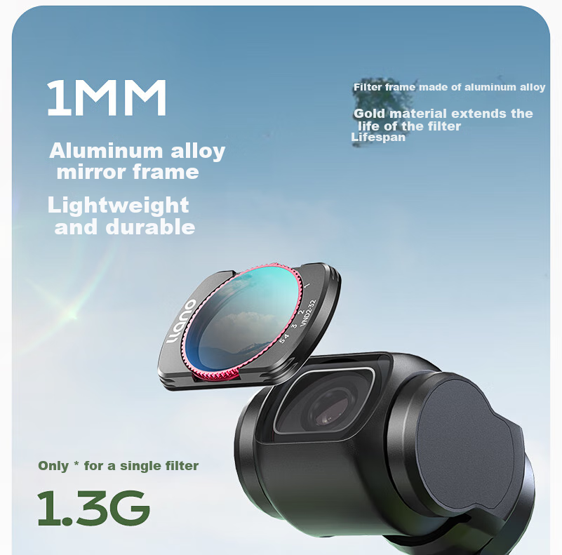 Фильтр Llano CPL поляризационный для DJI Pocket 3, магнитный, быстросъемный, 43 мм