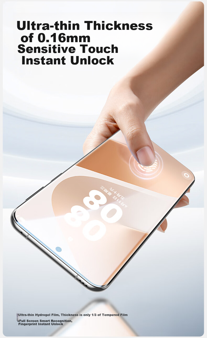 Защитная гидрогелевая пленка Shanmo для Huawei Pura 80 Pro/Pro+/Ultra, полноэкранное покрытие, противоотпечатки пальцев, 2 шт.