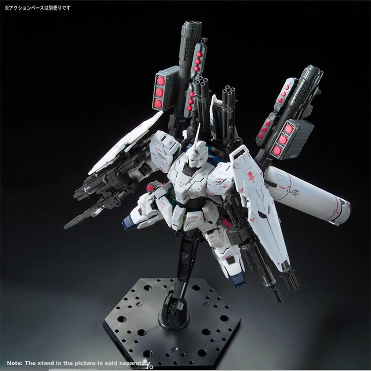 Модель BANDAI RG 30 1/144 Unicorn Green Skeleton, полностью экипированный, полностью бронированный, полностью вооруженный