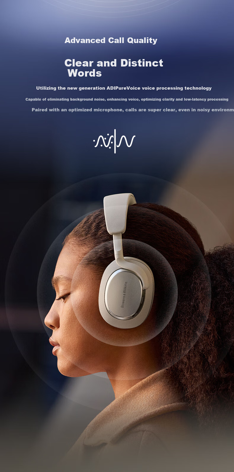 Беспроводные наушники Baohuaweijian Px7S3 с активным шумоподавлением, Bluetooth 5.3, HiFi звук, пурпурный