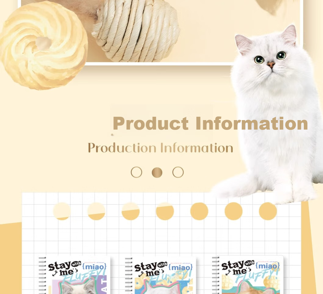 Блокнот MASMARCU "Stay Miao Collection", B5, 60 листов, случайный узор