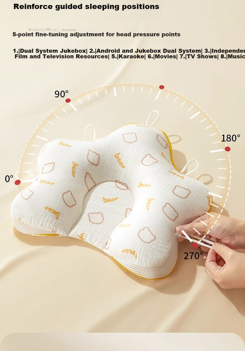 Детский позиционер для сна kidsneed Xiaomi, для новорожденных 0-6 месяцев, подушка для младенцев, формирующая голову