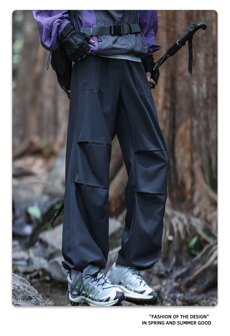 Мужские штаны POUM American-Style Outdoor Hiking Pants, Осень-Зима, тактические карго штаны, 8398 Темно-серый S
