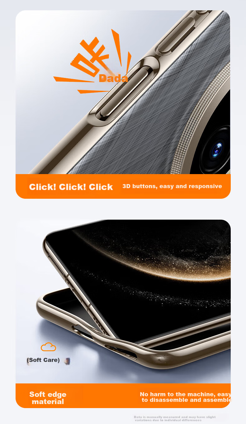 Чехол DIVI для Huawei Mate 70 Pro/Pro+ Золотой с текстурой, противоударный, из натуральной кожи, бизнес-стиль