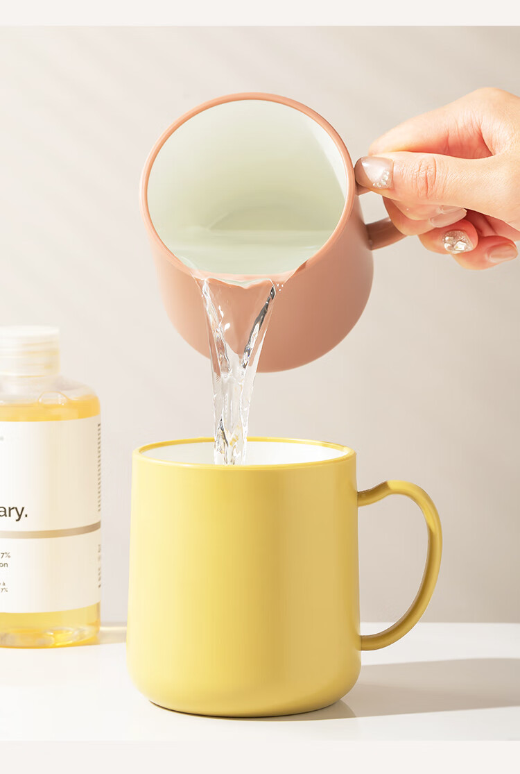 Стакан для полоскания рта Daisy Leaf, пластиковый, простой, для пар, для зубной щетки, для ванной комнаты, темно-серый