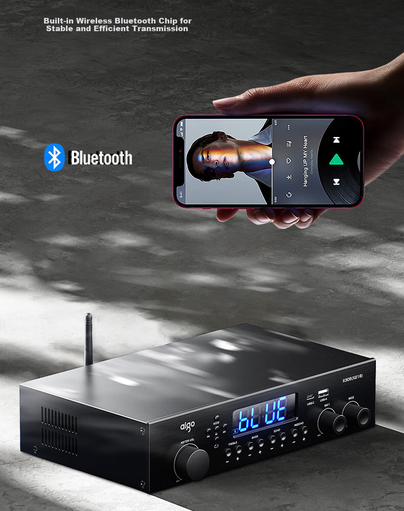 Акустическая система Aiguozhe X306, 3 предмета, беспроводная настенная, для конференц-залов, профессиональное караоке Bluetooth, домашняя сцена, аудиокомплект для танцевальной студии, спортзала и класса, высокая мощность, большой объем