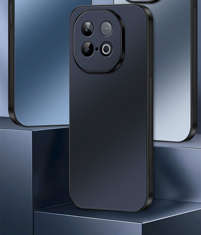 Чехол для телефона Shangsu, совместимый с Vivo IQOO Z10 Turbo, синий, с защитой от падений, бизнес-стиль, матовый