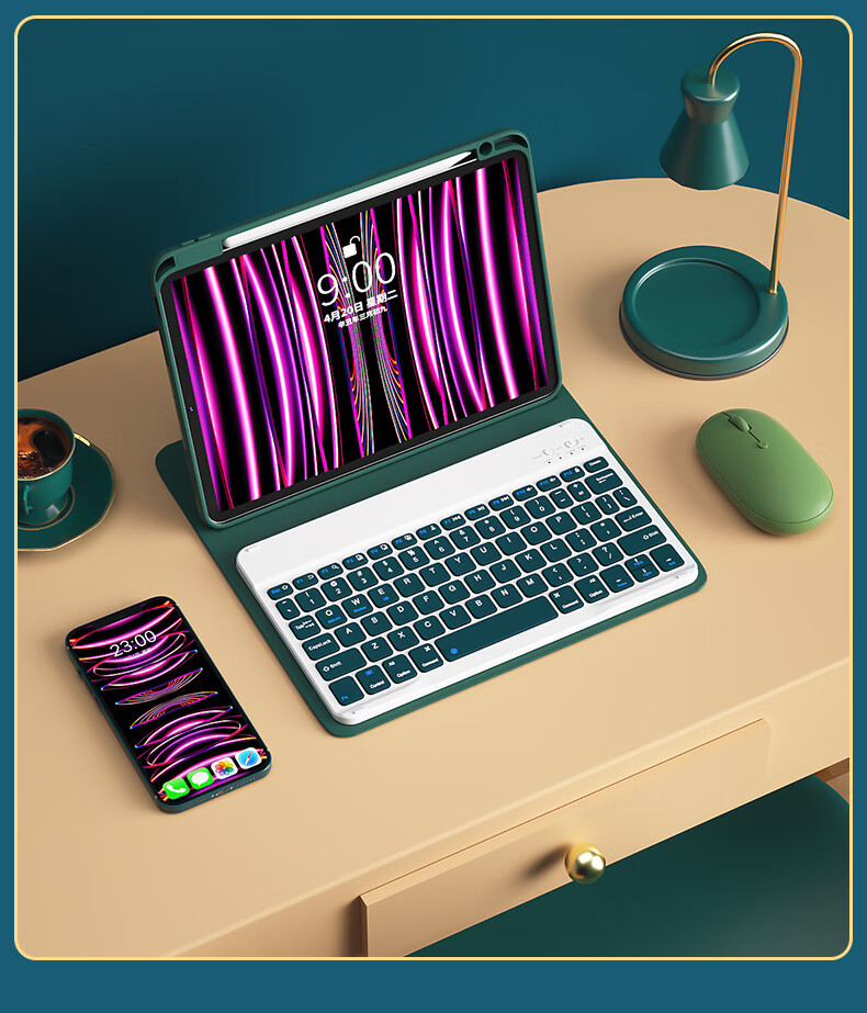 Чехол-книжка B.O.W Hangshi HC036K для iPad Air 4/Air 5, 10.9 дюйма, фиолетовый