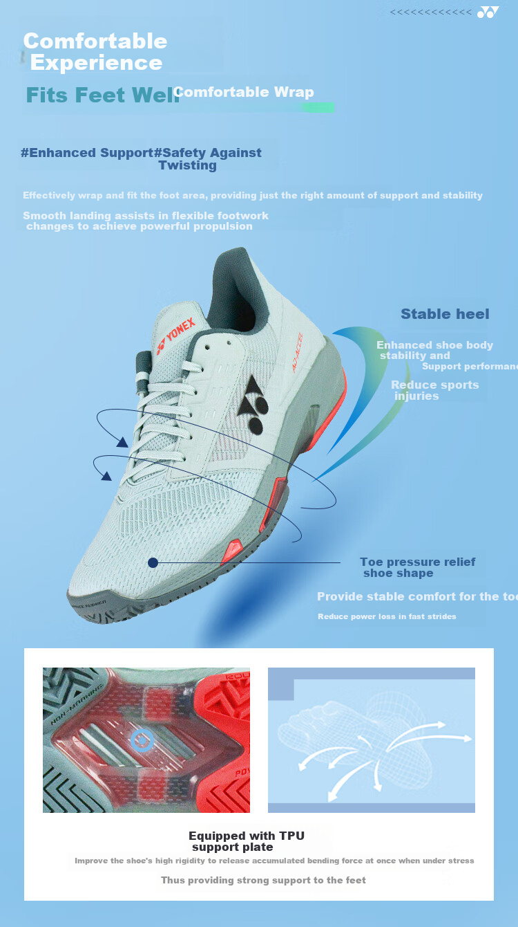 Кроссовки YONEX для тенниса, дышащие, с амортизацией, нескользящие, износостойкие, SHTAALGEX, белые, размер 37