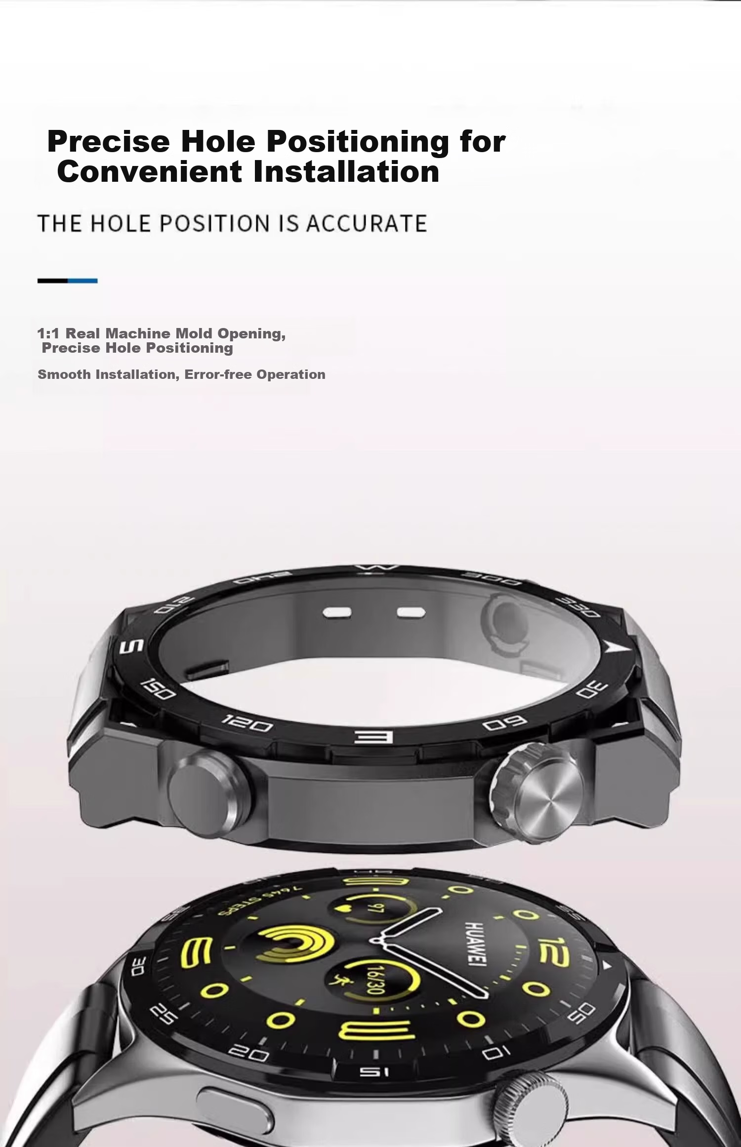 Защитный чехол XUANDAI для Huawei Watch GT5, с полным покрытием, из плетеного нейлона, с титановым ремешком
