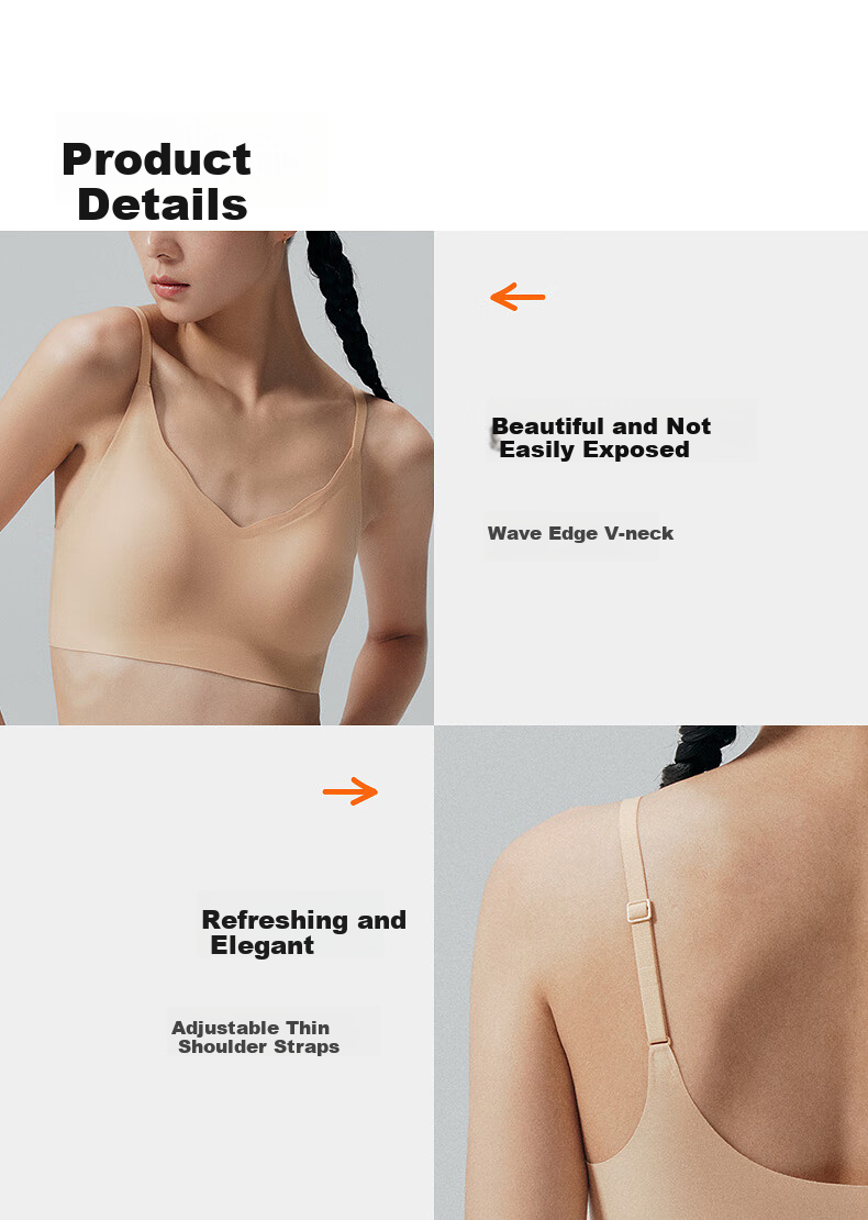 Бюстгальтер NEIWAI Orange Label, бесшовный, мягкая поддержка, без косточек, с фиксированными чашками, для женщин