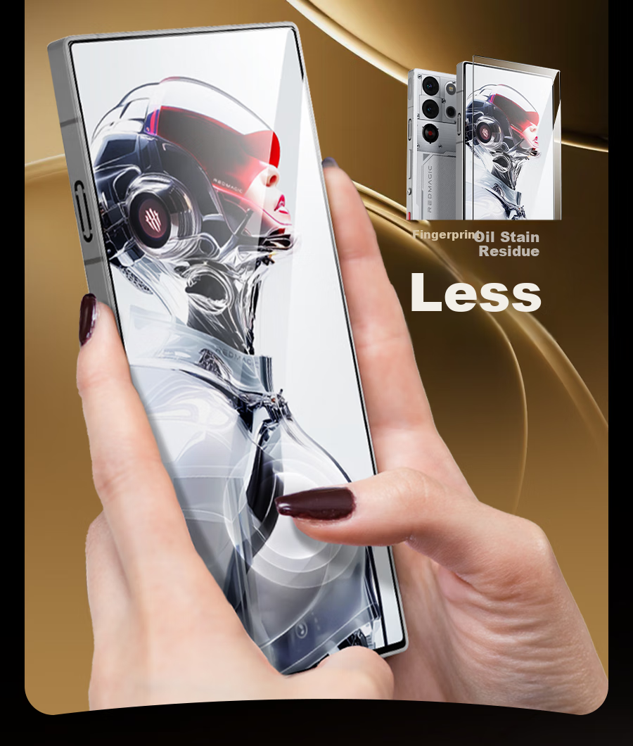 Защитное стекло Wali для Nubia Red Magic 10s Pro+, закаленное, HD, полное покрытие, анти-отпечатки, анти-падение, защита от износа, с коробкой для быстрой установки