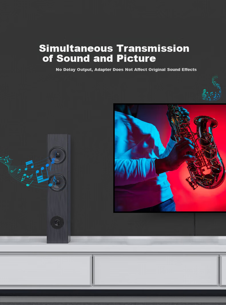Кабель KSRGB HDMI - Type-C, адаптер Thunderbolt 3 для Mac, Huawei, PS, монитора, 4K 60Hz, 2 метра