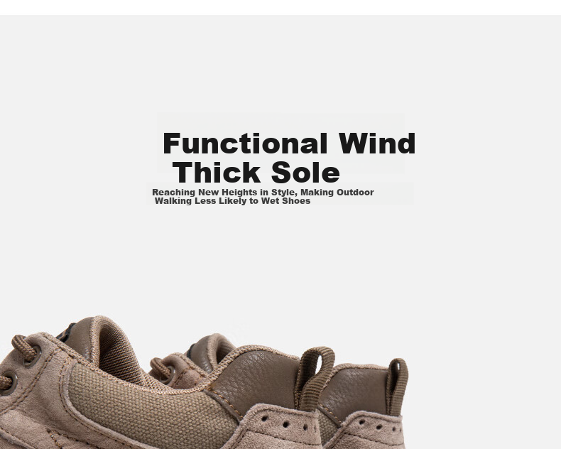 Кроссовки мужские CAMEL Retro Outdoor Hiking Workwear Casual Low-Top Shoes, G13A342170, Хаки, Размер 38
