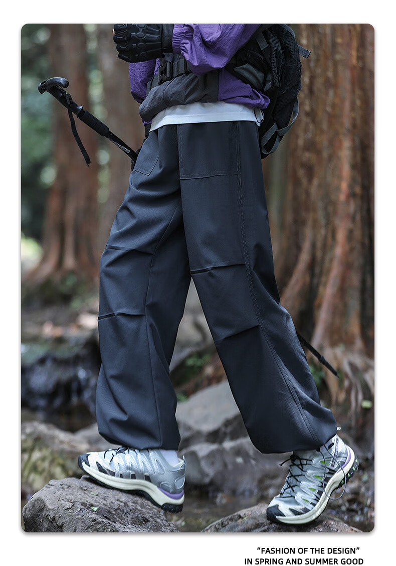 Мужские штаны POUM American-Style Outdoor Hiking Pants, Осень-Зима, тактические карго штаны, 8398 Темно-серый S