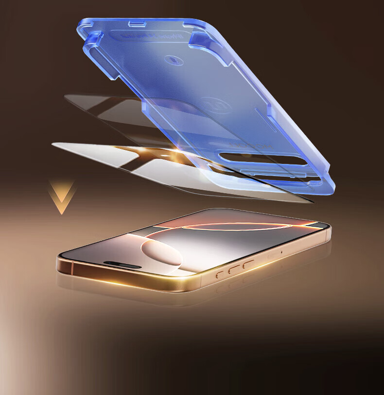 Защитное стекло MOCOLL для Apple iPhone 16 Pro Max, антибликовое, антиотражающее, противоударное, антистатическое, с полной защитой экрана, 28°