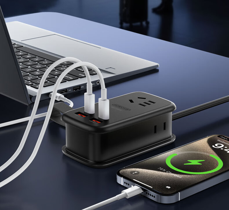 Удлинитель Niudundinglv 65W GaN, зарядка для ноутбука, USB, дорожная розетка, многофункциональное зарядное устройство, общая длина 1.39 метра