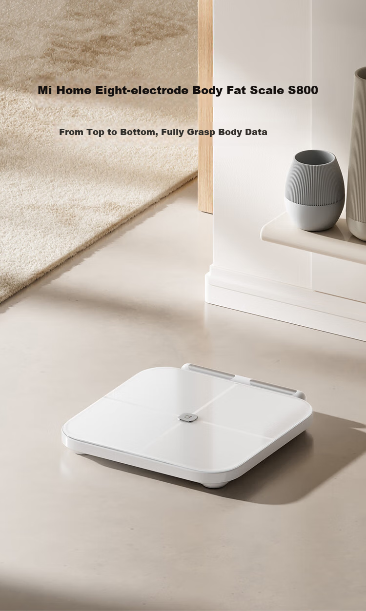 Умные весы Xiaomi Mijia S800 для анализа состава тела, с точным определением жира, Bluetooth, управление весом, для дома