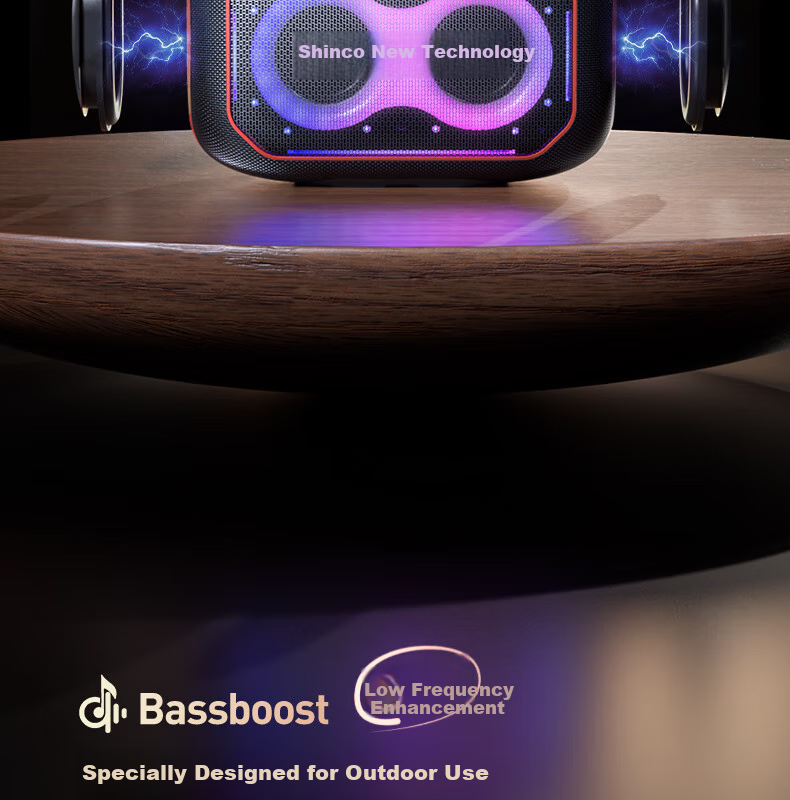 Беспроводной Bluetooth-динамик Shinco ST-8, высокая мощность, портативный для улицы, домашний KTV, танцев, караоке, уличных танцев, прямой трансляции, квадратные танцы, автомобильный сабвуфер