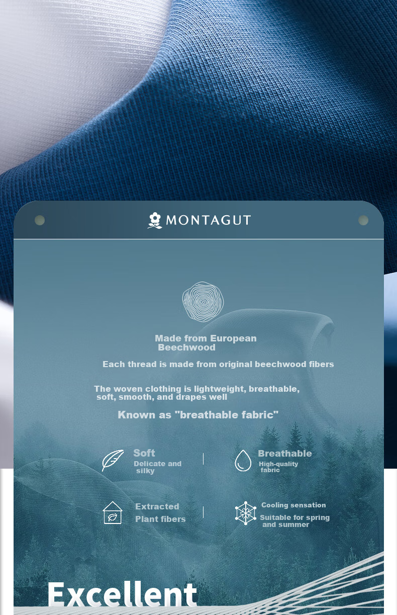 Мужская футболка MONTAGUT с коротким рукавом, бесшовная, из модала, тонкая, облегающая, дышащая, для всех сезонов