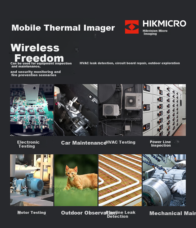 Тепловизор HIKMICRO P09 для смартфона, инфракрасный, 192x192, измерение температуры, детектор утечек, Android/iOS