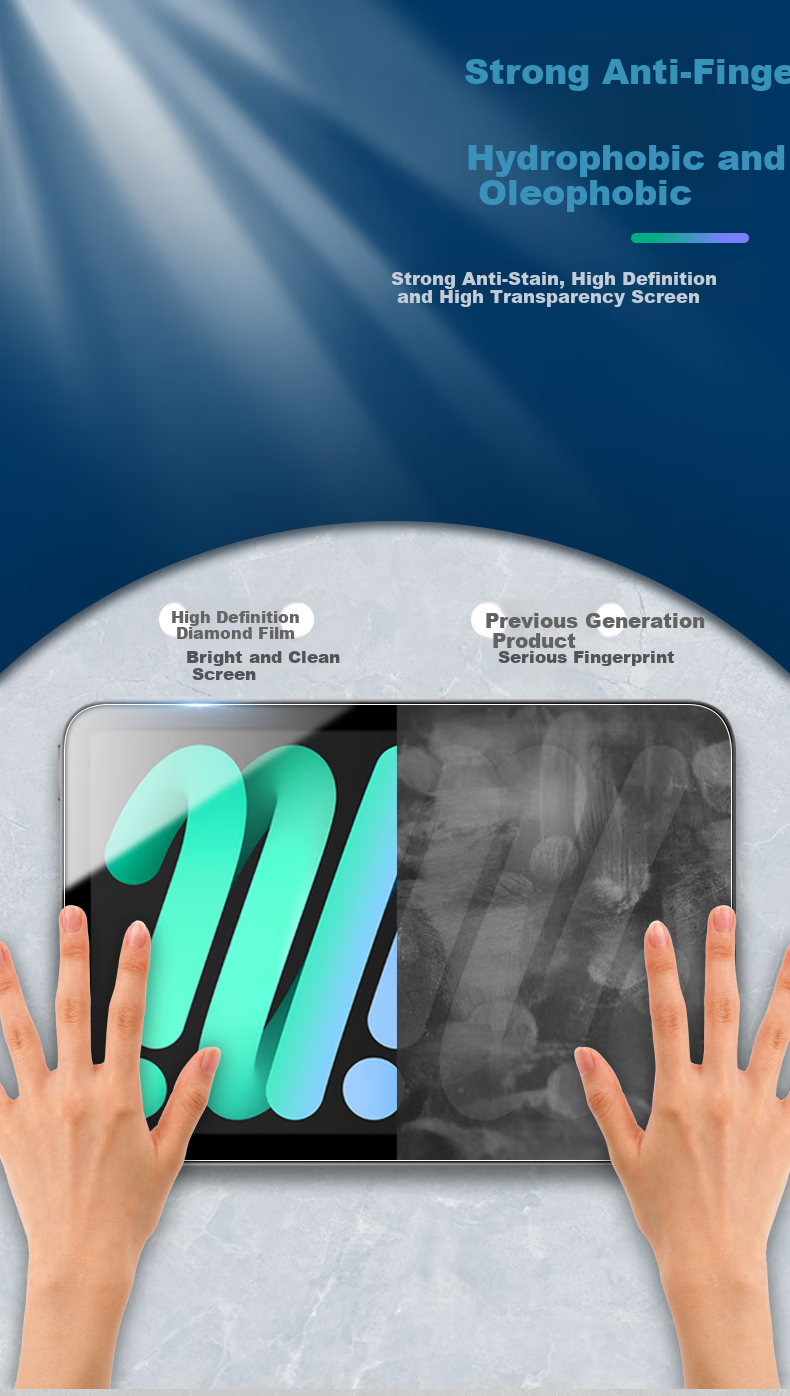 Защитное стекло Jiangming для iPad Mini 7/6, 8.3 дюйма, HD Clear, противоударное, антибликовое, для Apple Tablet