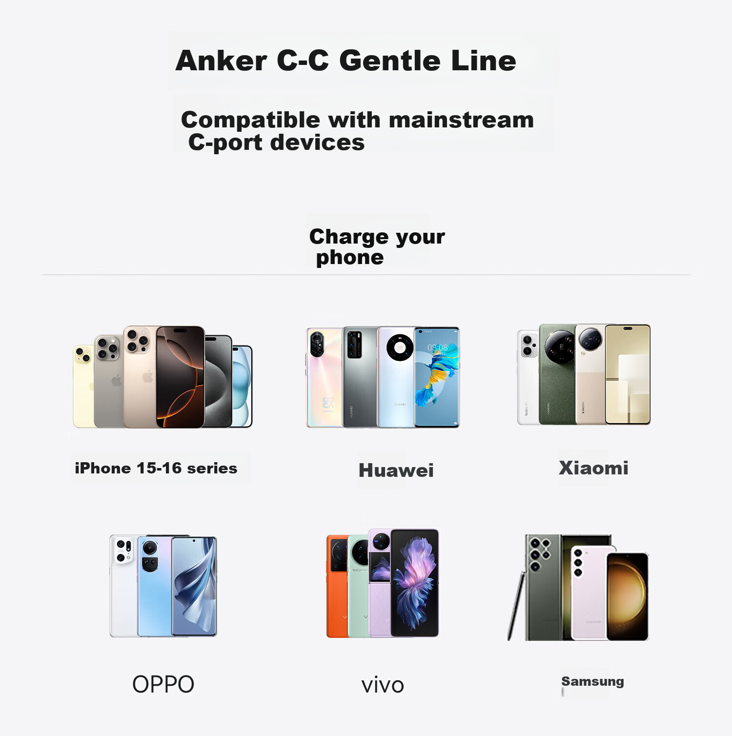 Кабель ANKER ANKER Eco Series 240W Type-C to Type-C, 1.8 м, черный