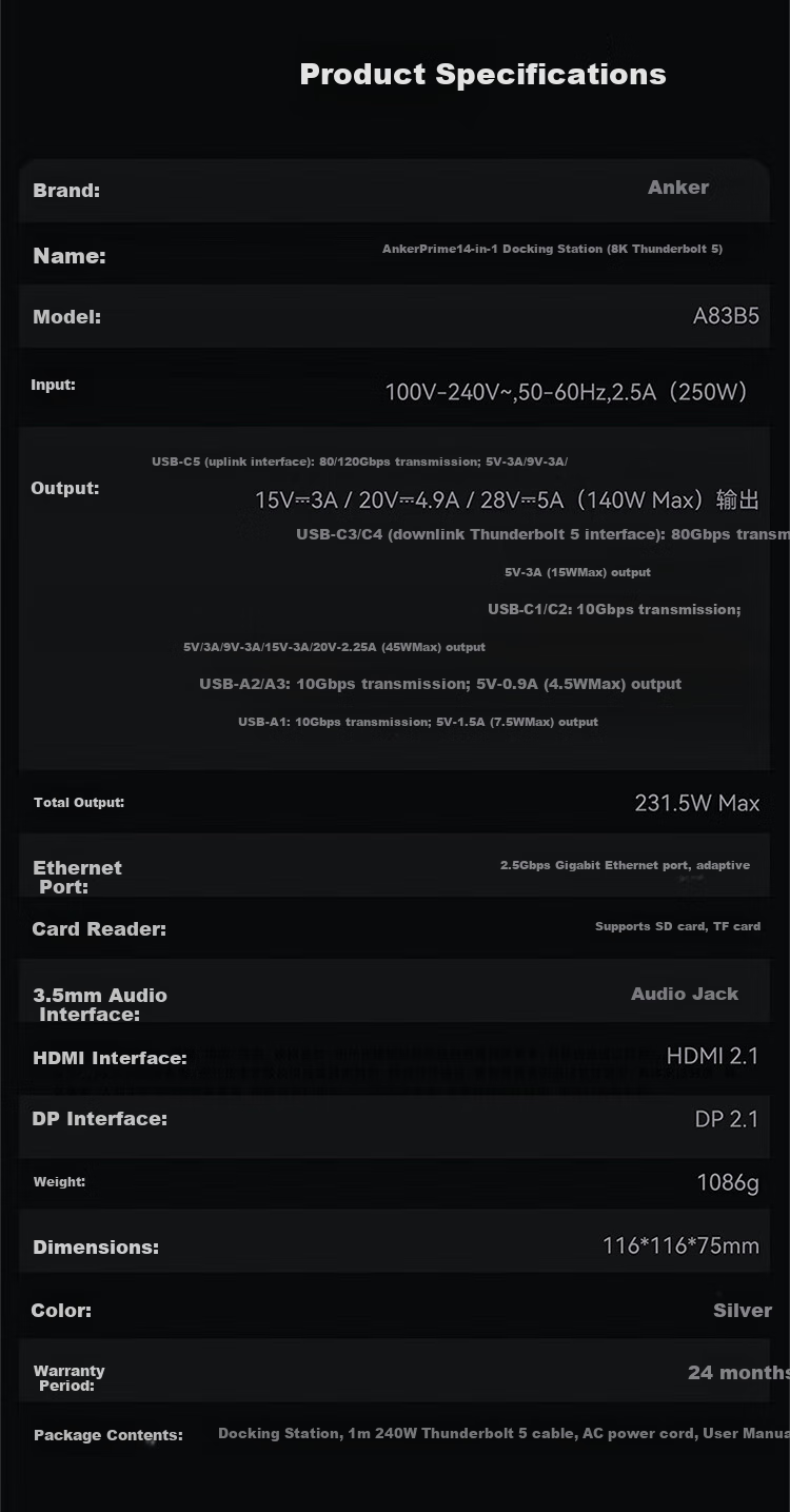 Док-станция Thunderbolt 5