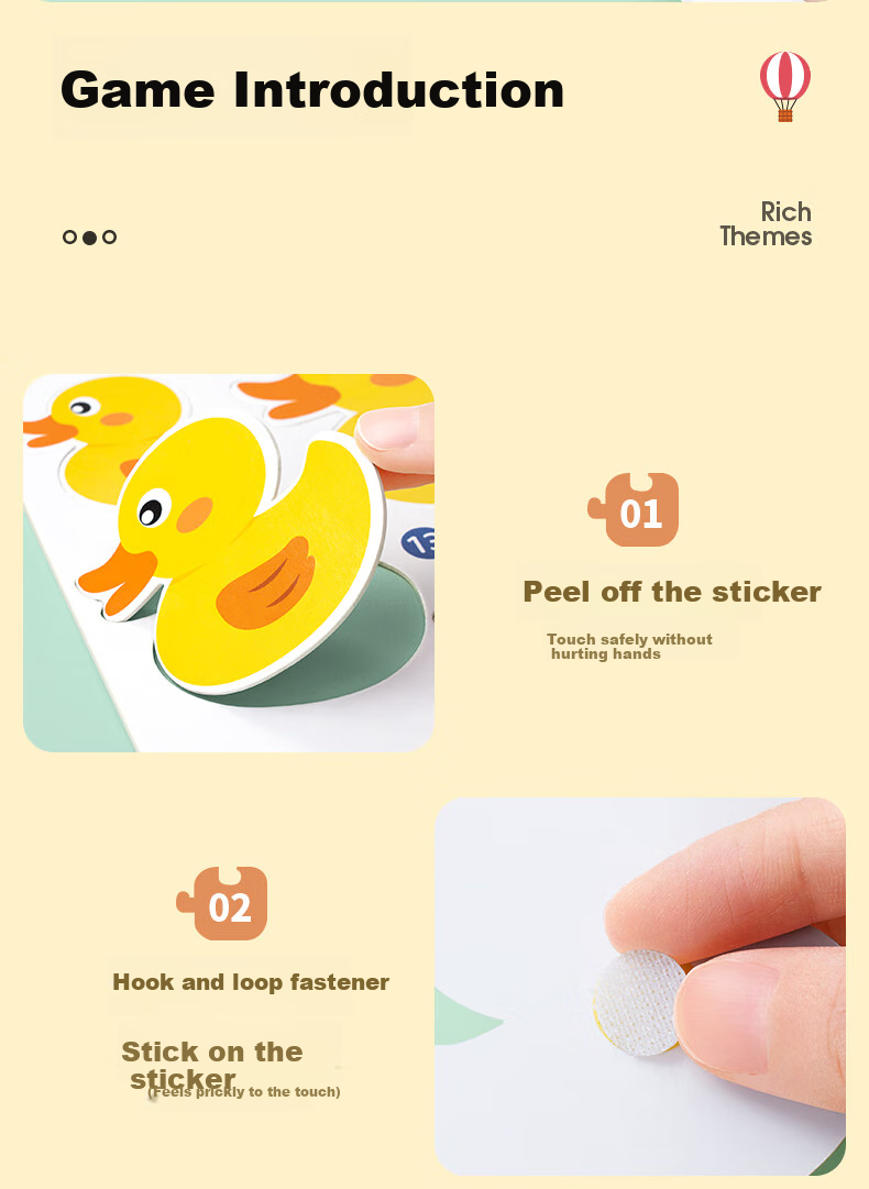 Книжка-игрушка YSR Quiet Sticker Book, развивающая, для детей от 0 до 1 года, для тренировки концентрации, 52 страницы