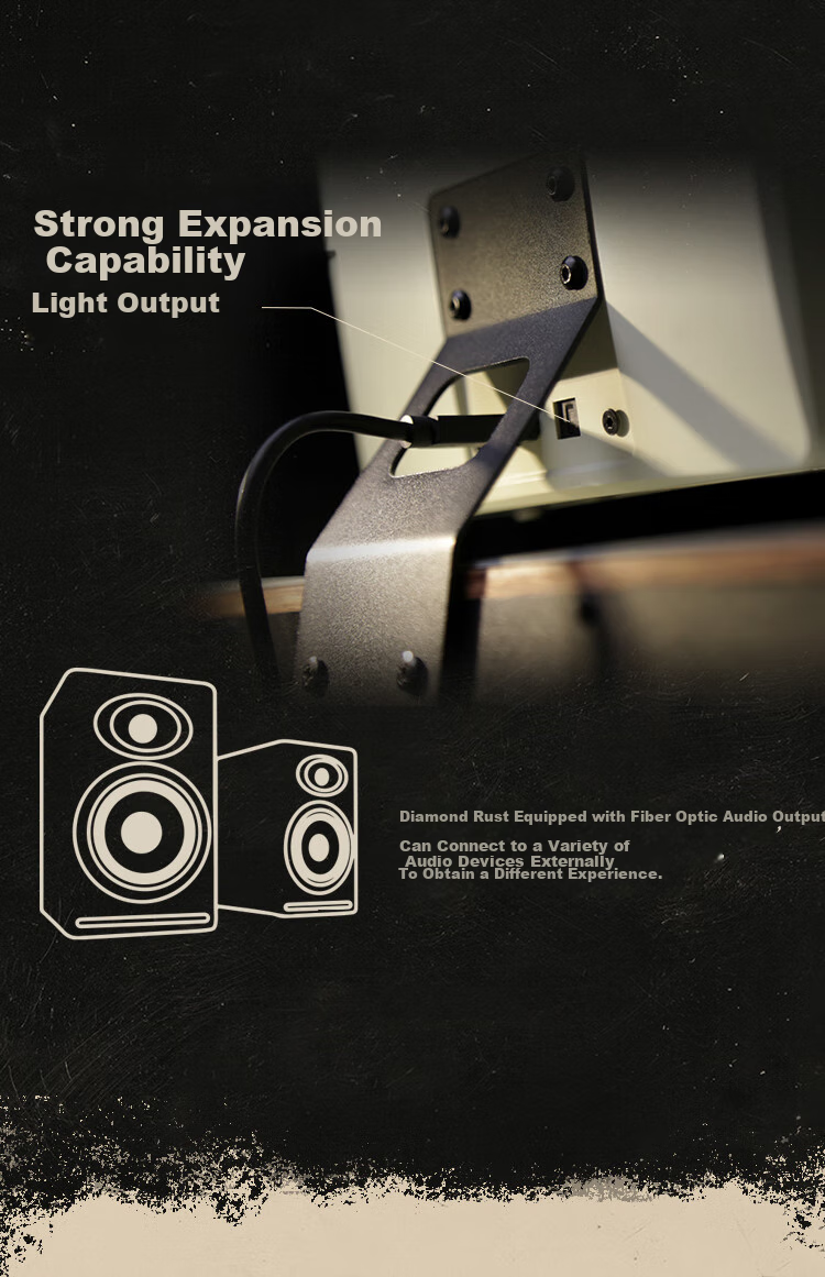 Портативная акустика Wu Brand, 2.1 канальная Bluetooth-колонка, CD-плеер, цвет "Diamond Rust Beige", креативный подарок