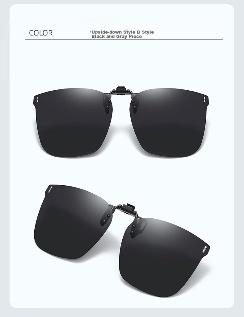 Siwangongli Polarized Clip-On Sunglasses for Women And Men, Clip-On Myopia Sunglasses for Driving And Fishing