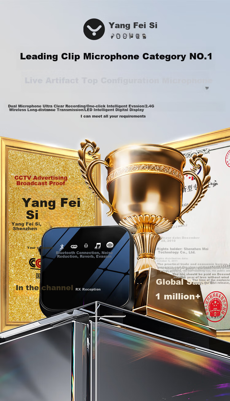 Беспроводной петличный микрофон YOUFES M22pro для прямой трансляции, записи, TikTok, караоке, с шумоподавлением, для телефонов, компьютеров и камер