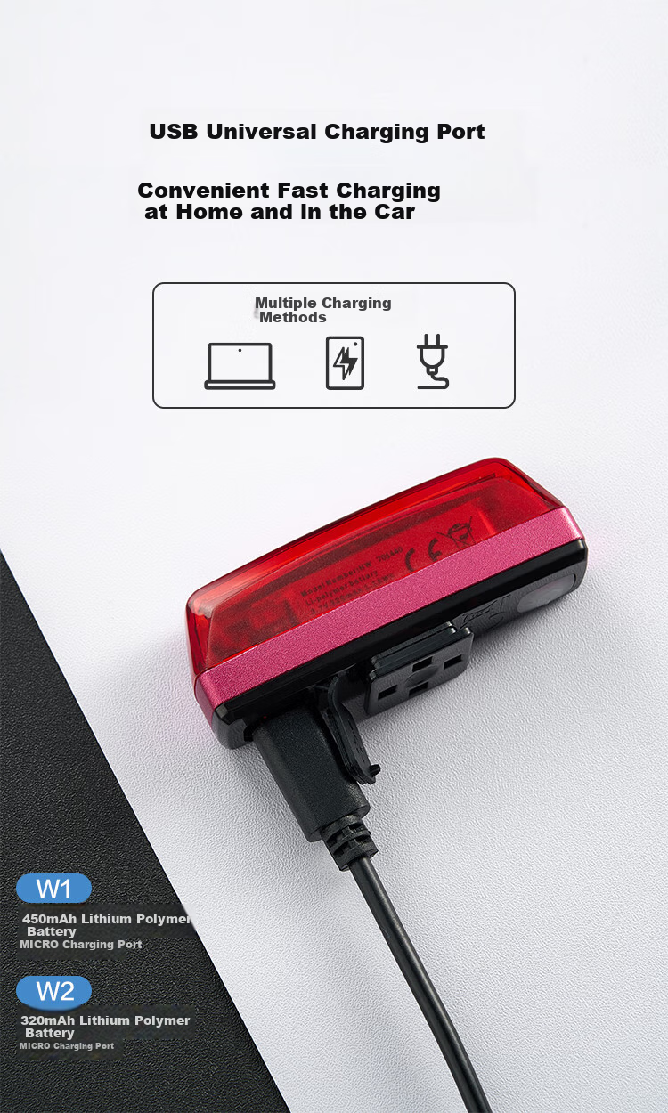 Велосипедный фонарь JD Original W1 Smart Sensor, задний фонарь для велосипеда, для ночного катания, квадратный, предупреждающий